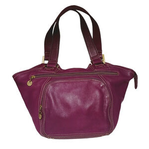 Maxx New York Purple Leather Shoulder Bag